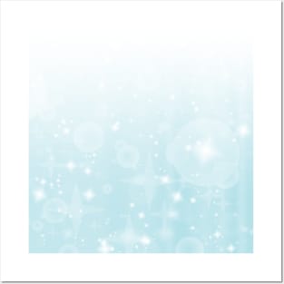 Winter Holiday Snow Sparkle Pattern Posters and Art